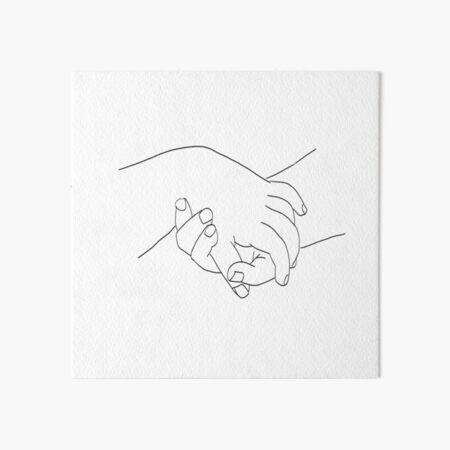 Picasso Line Art - Hands Art Board Print