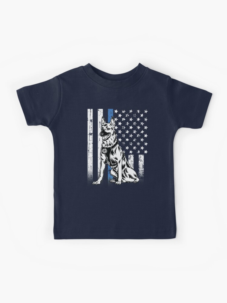 Thin blue line outlet dog shirt