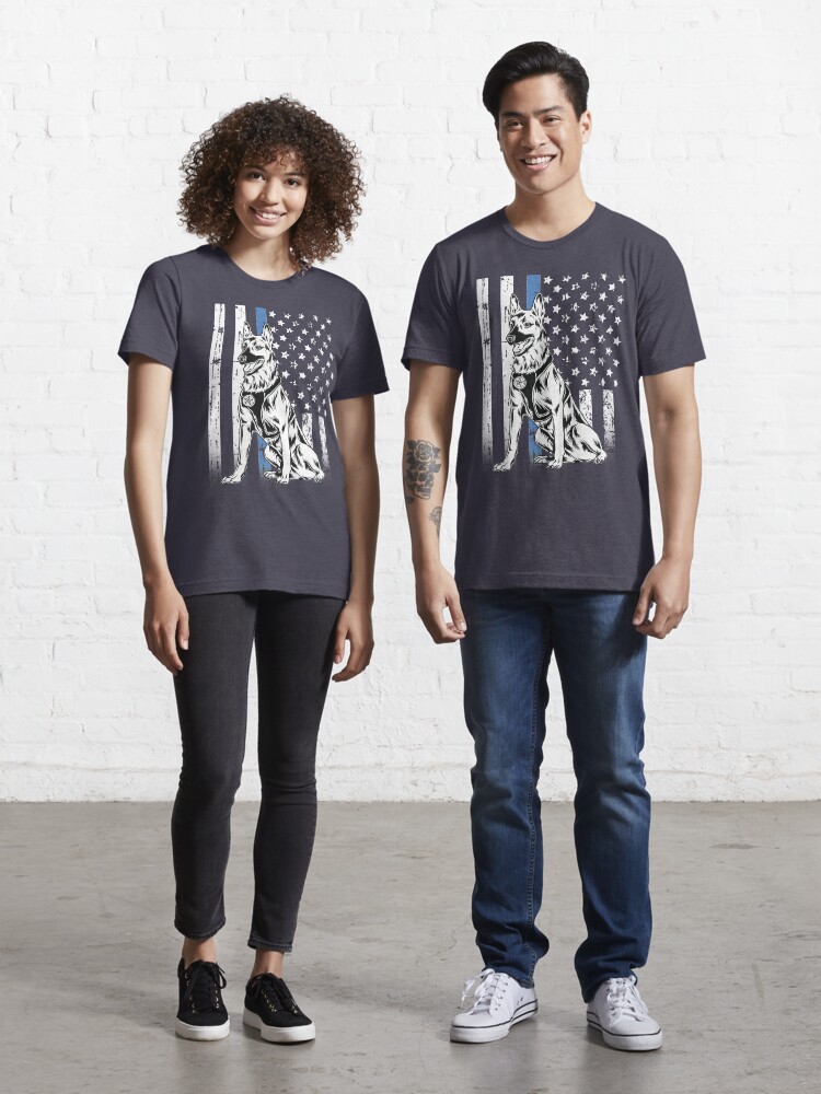 thin blue line dog shirt