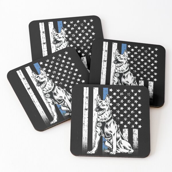 Item preview, Thin Blue Line Police Dog designed and sold by teesaurus.