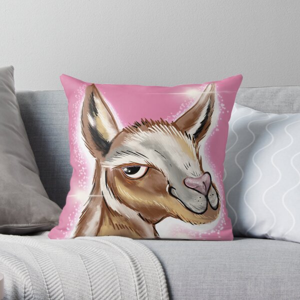 Glitterllama Throw Pillow