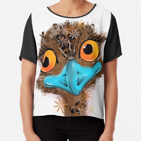Derpy Emu Chiffon Top