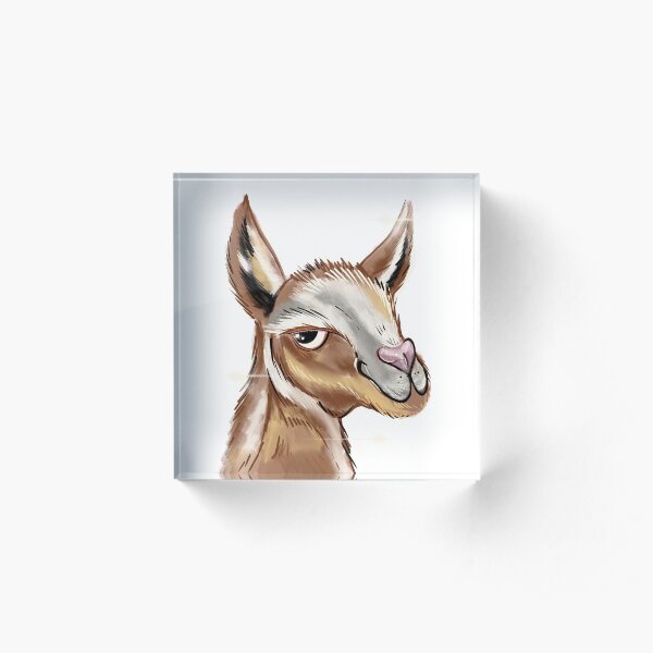 Glitterllama#2 Acrylic Block