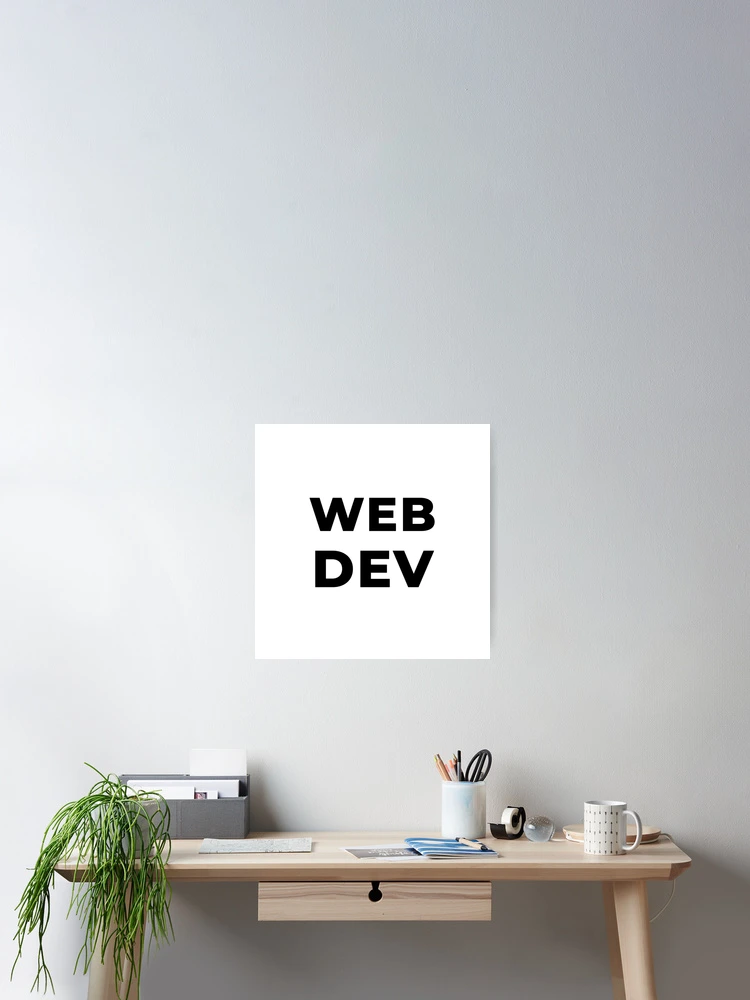 Thumbnail 2 of 3, Poster, Web Dev (Inverted) designed and sold by developer-gifts.