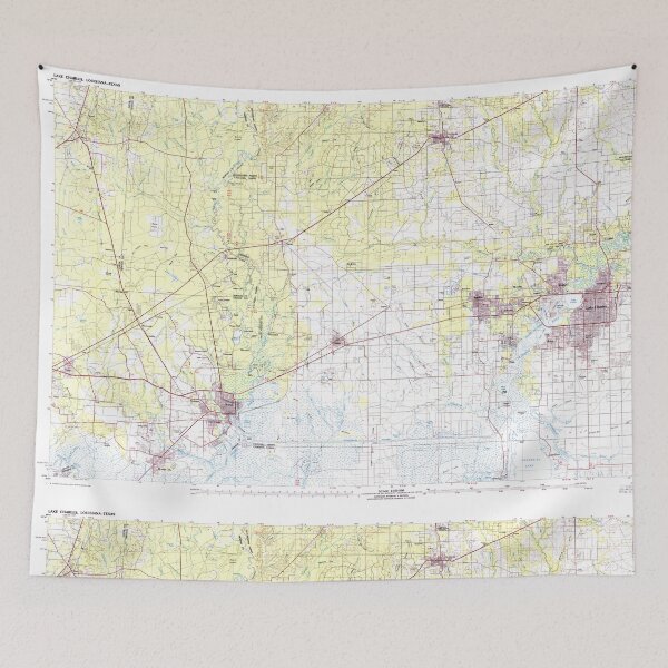 Item preview, USGS TOPO Map Louisiana LA Lake Charles 335168 1986 100000 designed and sold by WetdryvacRB01.