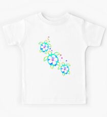 3 gefärbte gefärbte Honu Schildkröten Kinder T-Shirt