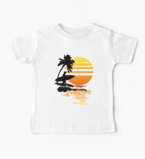Surfing Sunrise Baby Tee