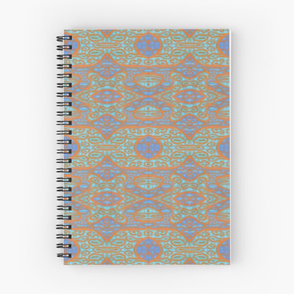 Item preview, Turquoise Orient Arabesque Bohemian Pattern Blue Orange designed and sold by Julia Khoroshikh.