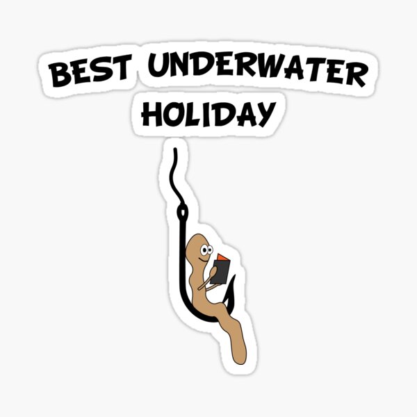 Master Baiter Worm On Hook Funny Fishing Vinyl Decal – S4S Designs