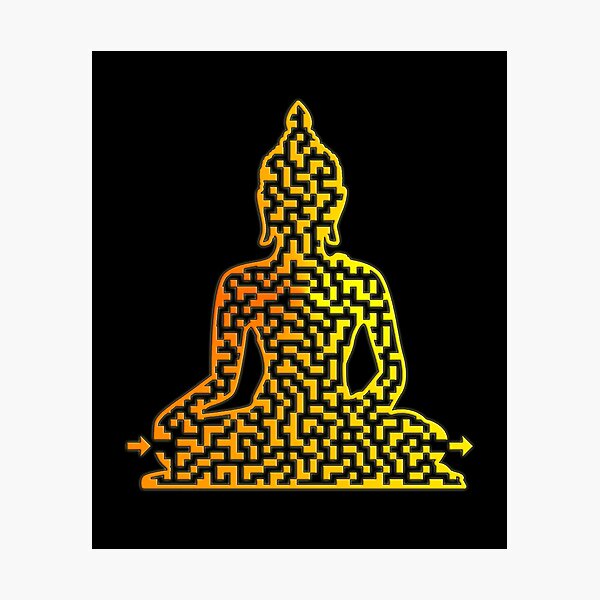 Item preview, Buddha Shaped Maze & Labyrinth designed and sold by gorff.