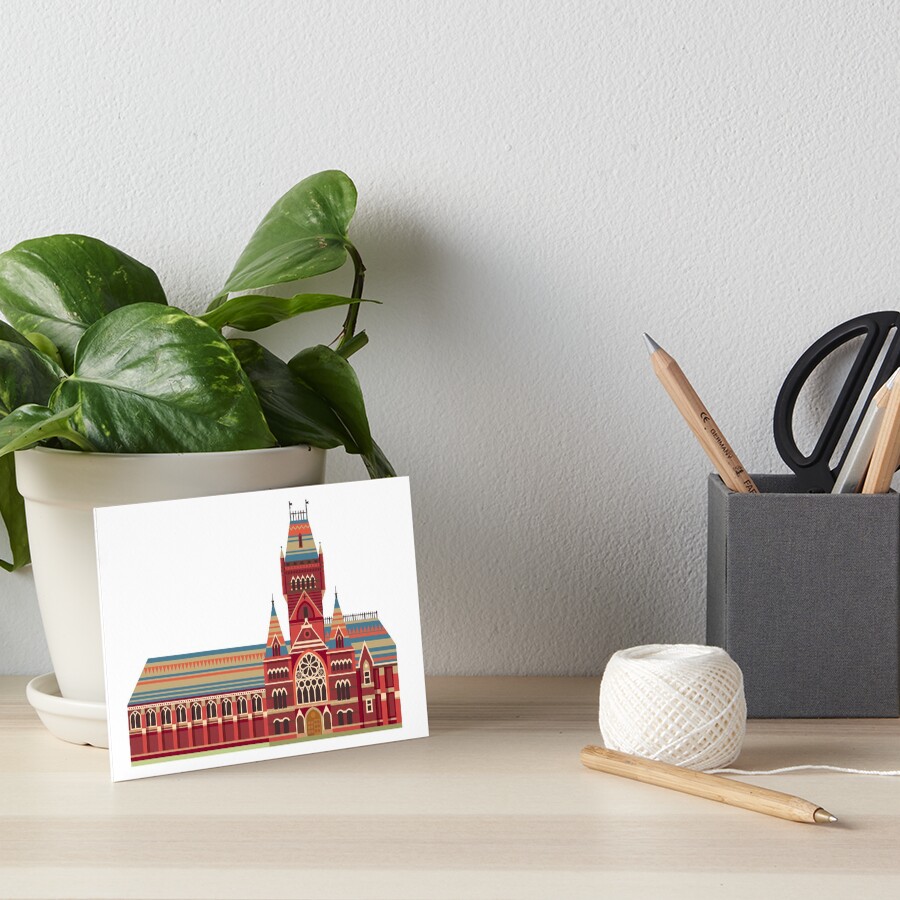 "Harvard University. Vector Illustration." Art Board Print for Sale by
