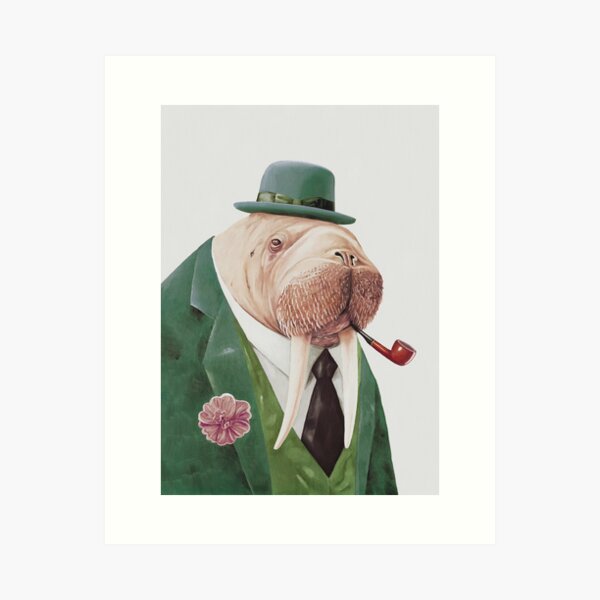 Item preview, Walrus Green designed and sold by AnimalCrew.