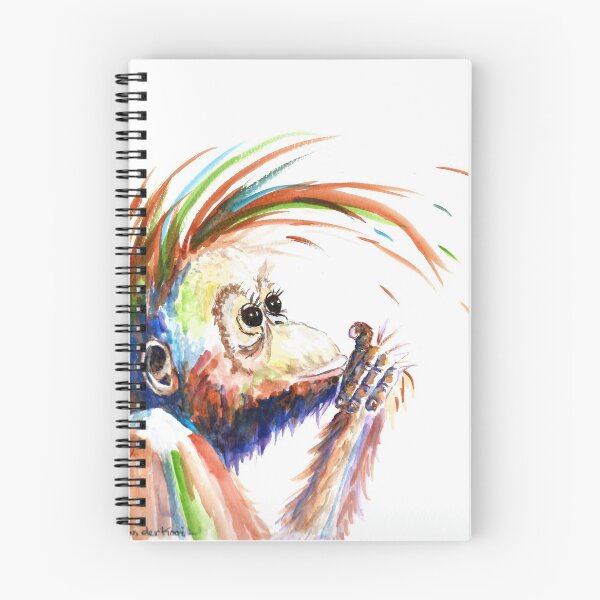 Item preview, Orangutan Monkey with Big Hair designed and sold by Marjansart.