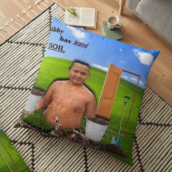 gibby has located soil Floor Pillow