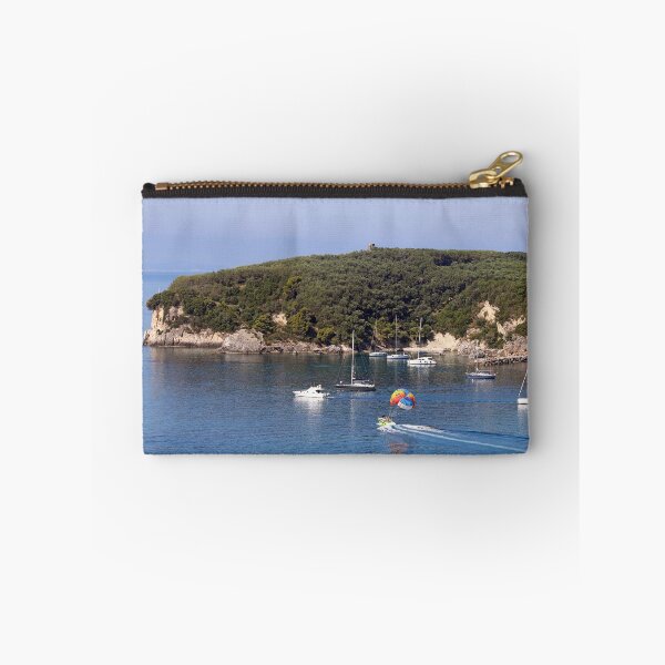 Item preview, sailboats and parasailing Valtos beach Parga Greece summer season designed and sold by goceris.
