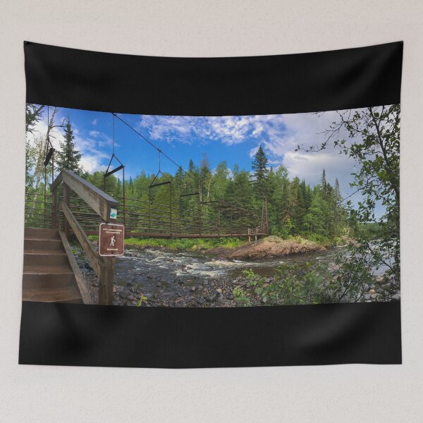 Item preview, Tettegouche State Park in Minnesota, Bridge over Baptism River designed and sold by gorff.