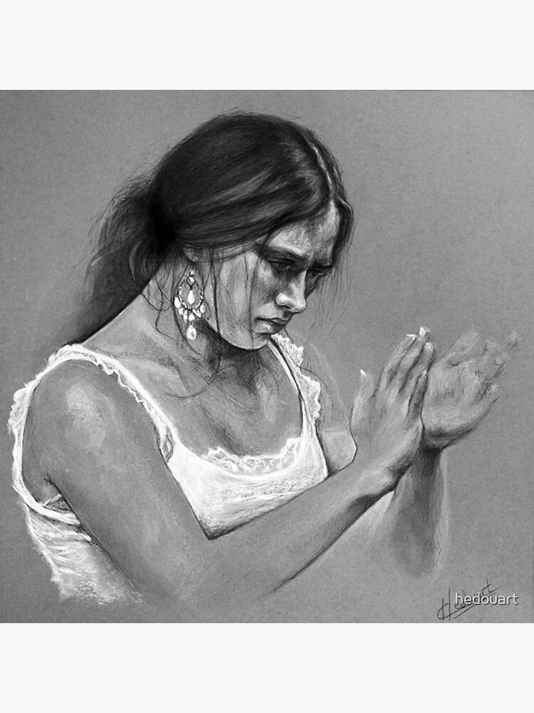 bailaora de flamenco en blanco y negro