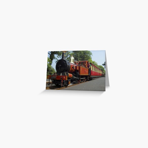 Manx train Greeting Card