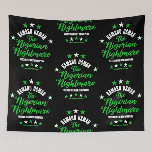 Item preview, Kamaru The Nigerian Nightmare Usman designed and sold by SavageRootsMMA.