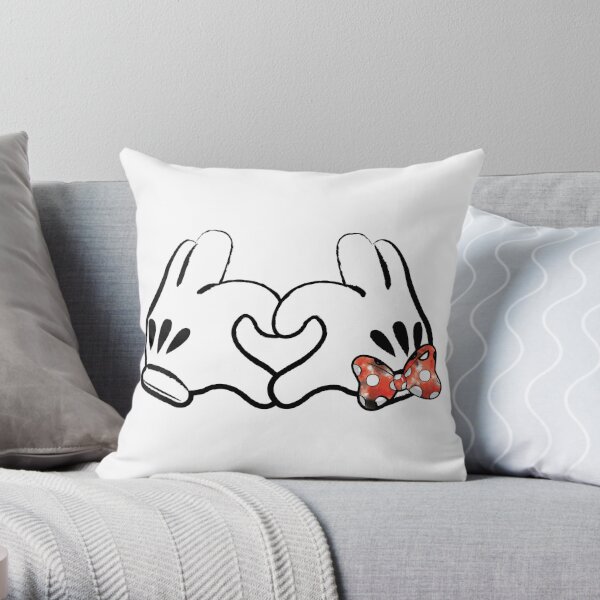 Mouse Love Throw Pillow