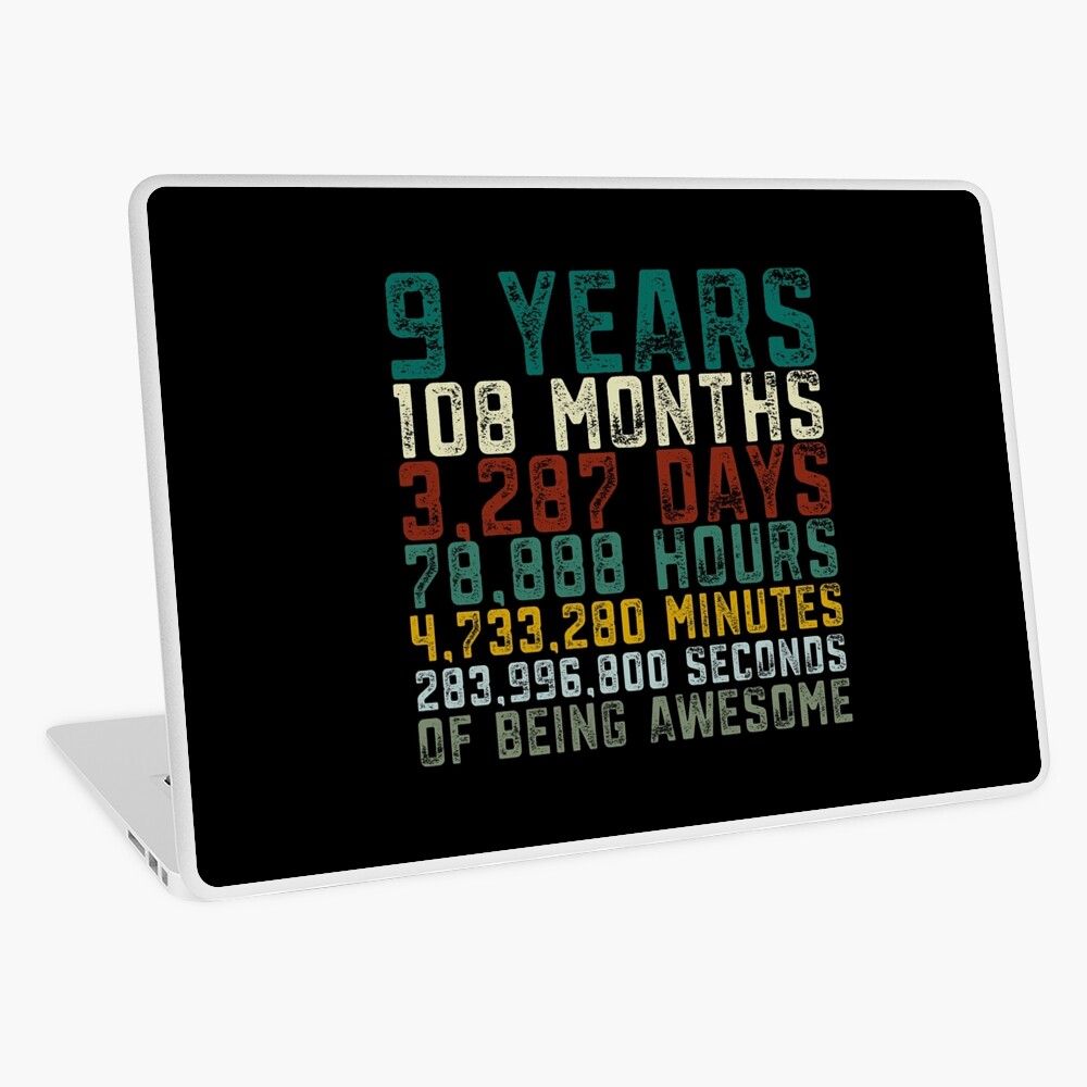 Coque Et Skin Adhesive Ipad Cadeau De T Shirt Anniversaire De 9 Ans Et 9 Ans Pour Garcons Et Filles Par Mrsmitful Redbubble