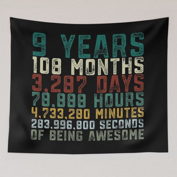 Item preview, 9 Years Old 9th Birthday Boys Girls Anniversary T-Shirt Gift designed and sold by mrsmitful.