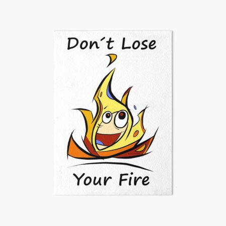 Fire Art Board Print