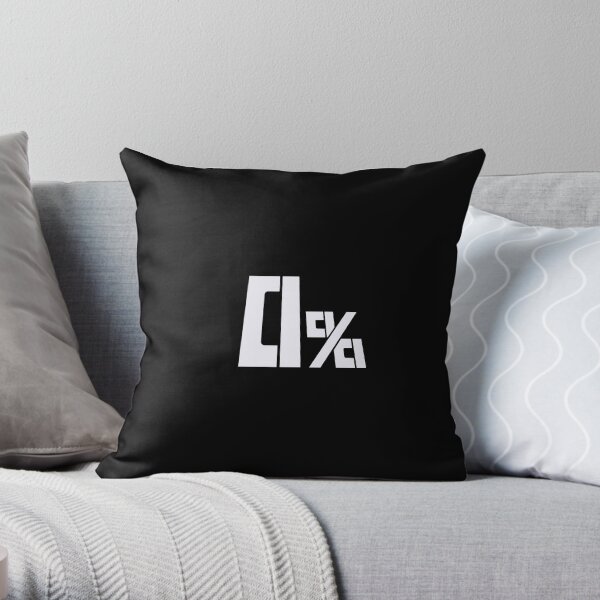 0% Mob Psycho 100 Throw Pillow
