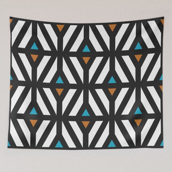 Item preview, Futuristic pyramid shapes tile designed and sold by Tansel Diplikaya.