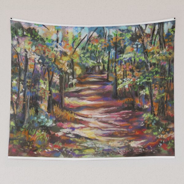 Item preview, Autumn Woods Sunlit Path designed and sold by JeanBFitzgerald.