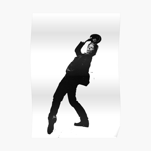 tom waits hat off Poster
