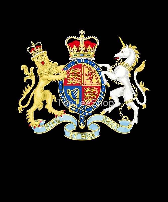 "Elizabeth II Königliches Wappen Emblem" von Redbubble