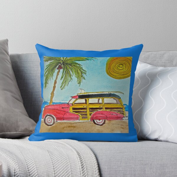 WOODY PALM Throw Pillow