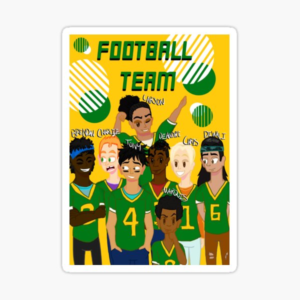 Football Players - Grunge Sticker
