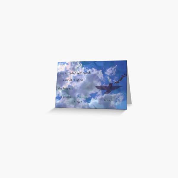 the universe is in your touch Greeting Card