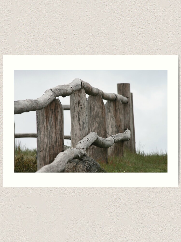 Alternate view of Old fence Art Print