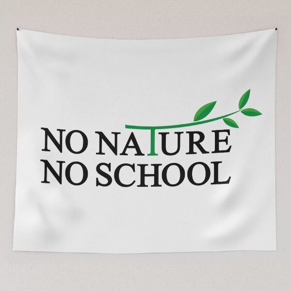 Item preview, No Nature No School, Fridays For Future, strike, protest designed and sold by Spoox.