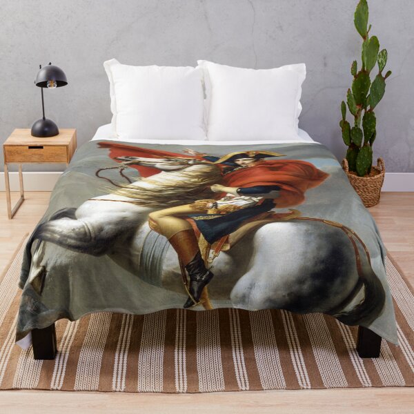 Item preview, Napoleon Crossing the Alps Painting Restored designed and sold by KAI-Studio.
