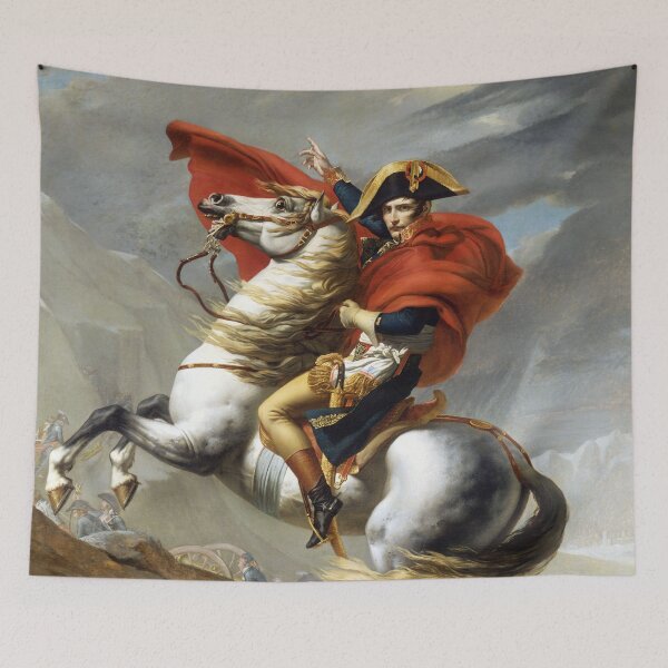 Item preview, Pintura de Napoleón cruzando los Alpes restaurada designed and sold by KAI-Studio.