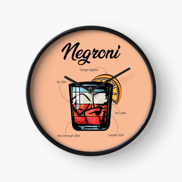 Item preview, Negroni Cocktail Recipe designed and sold by HuckleberryArts.