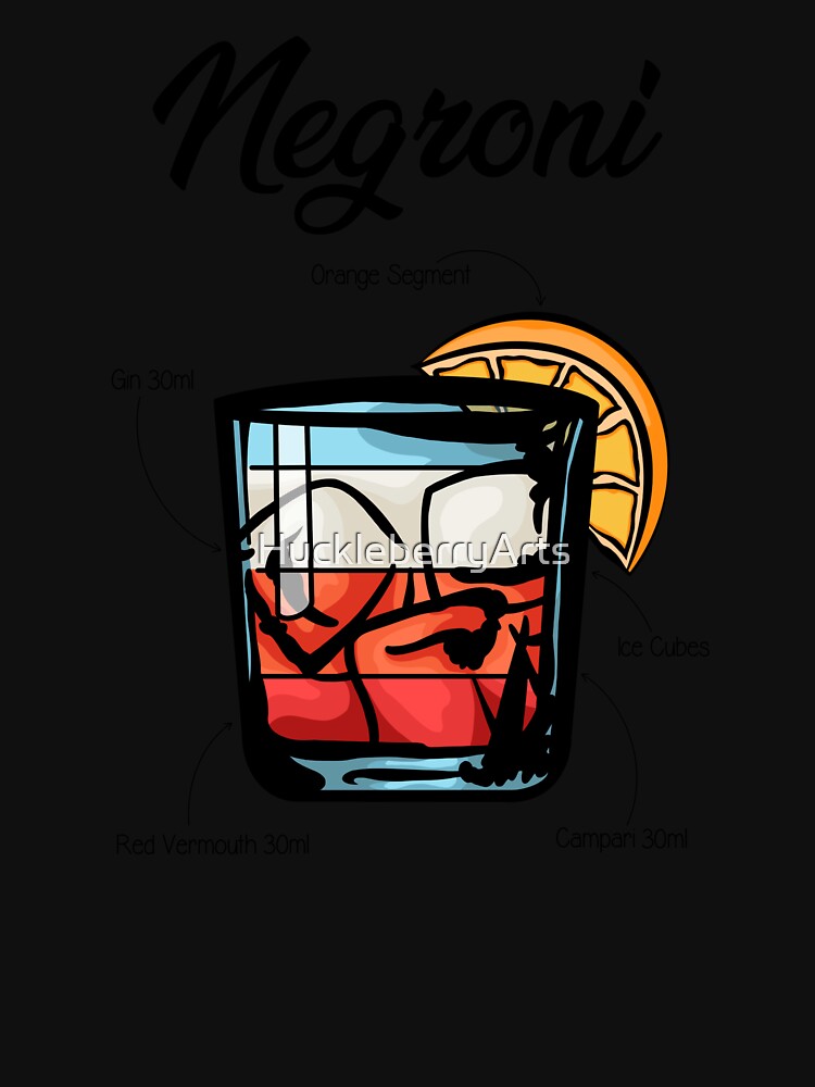 Negroni Cocktail Rezept Classic T-Shirt