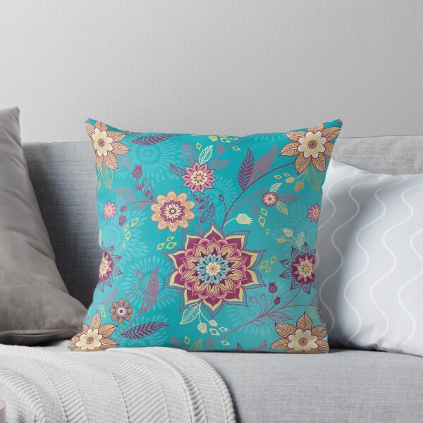 Item preview, Turquoise Floral Pattern. designed and sold by Anna Pogulyaeva.
