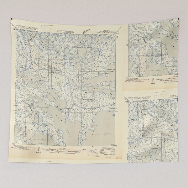 Item preview, USGS TOPO Map Louisiana LA Lake Eloi 333894 1947 31680 designed and sold by WetdryvacRB01.