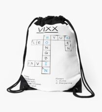 VIXX crossword puzzle design Drawstring Bag