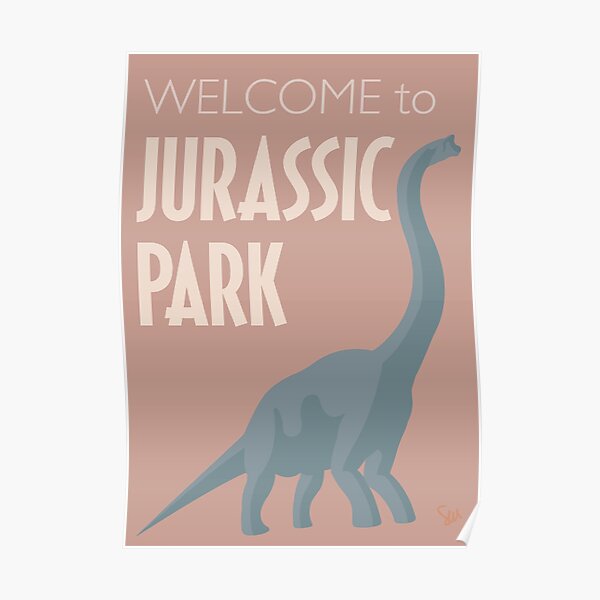 Jurassic Park - Brachiosaurus poster & stickers Poster