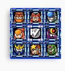 Megaman 5 boss select Canvas Print