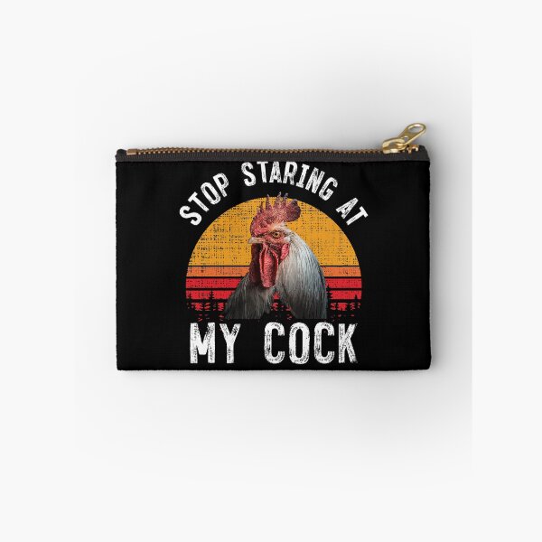 Item preview, Funny Vintage Retro Chicken Rooster Stop Staring At My Cock designed and sold by mrsmitful.