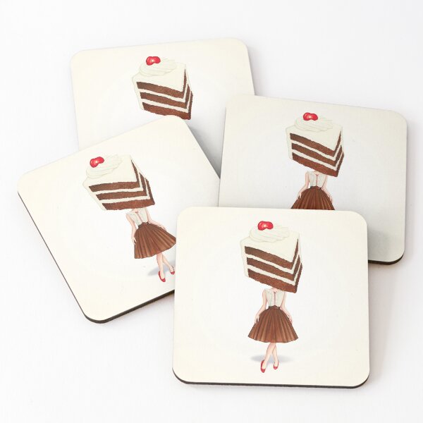 Item preview, Cake Head Pin-Up : Chocolate Cherry designed and sold by Kelly  Gilleran.