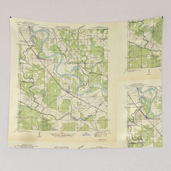 Item preview, USGS TOPO Map Louisiana LA Lake End 333896 1938 31680 designed and sold by WetdryvacRB01.