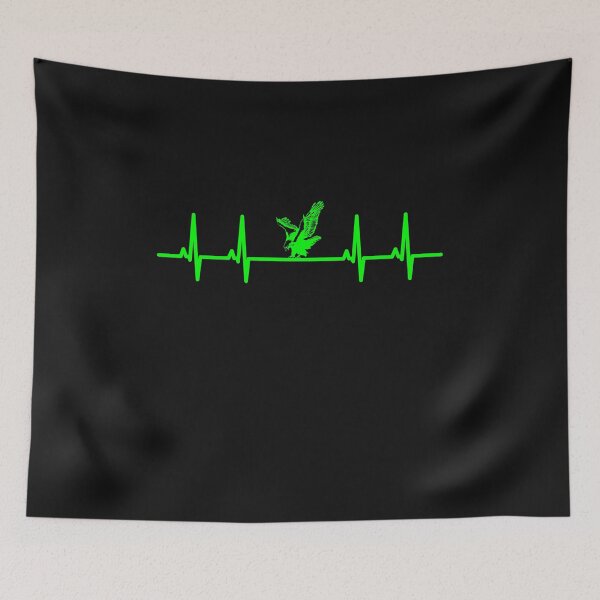 Item preview, Eagle EKG heartbeat Golden Eagle Osprey Eagle designed and sold by dm4design.